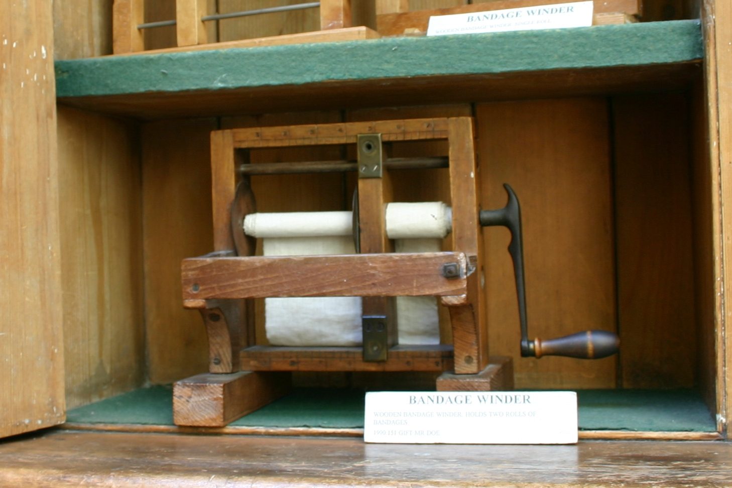 Bandage winders, Old Operating Theatre & Herb Garret, London - 03.JPG